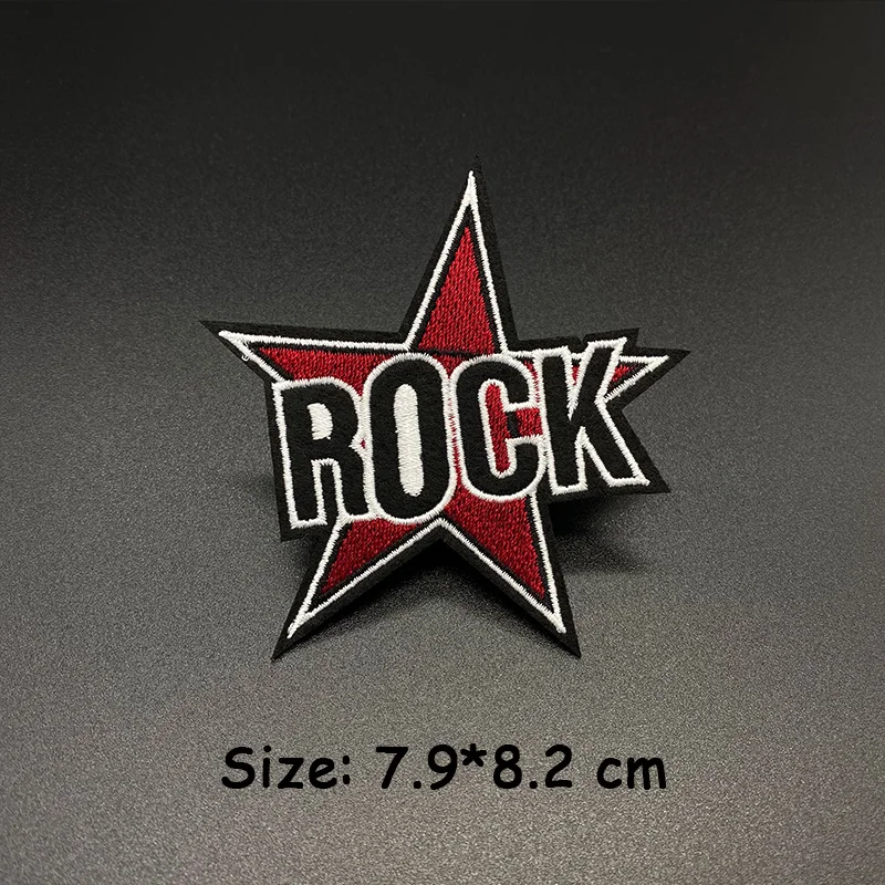 Parche metálico bordado rock punk para chaqueta - imagen 3