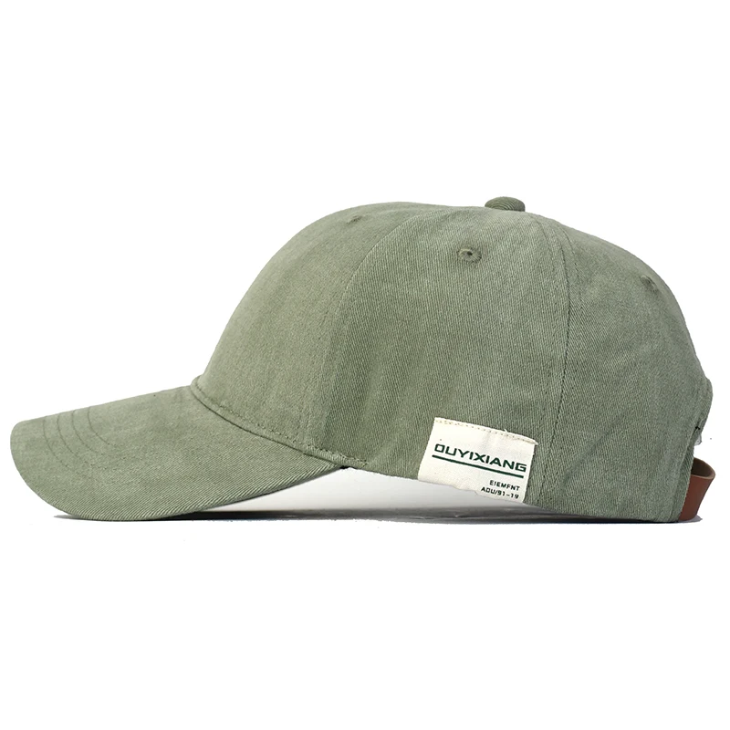 Textura de algodón y acabado de la gorra