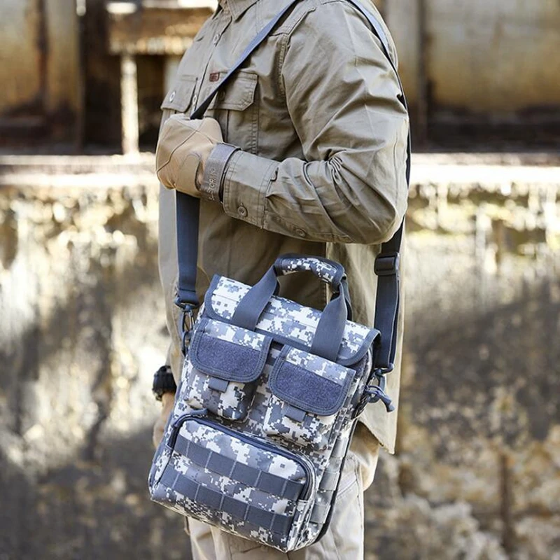Bolso táctico messenger camuflaje militar – Bandolera acolchada para campo - imagen 5