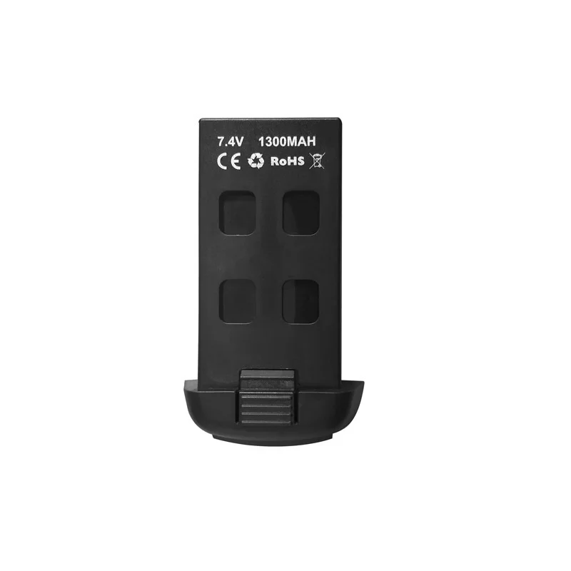 Batería LiPo 7.4V 1300mAh vista frontal con conectores
