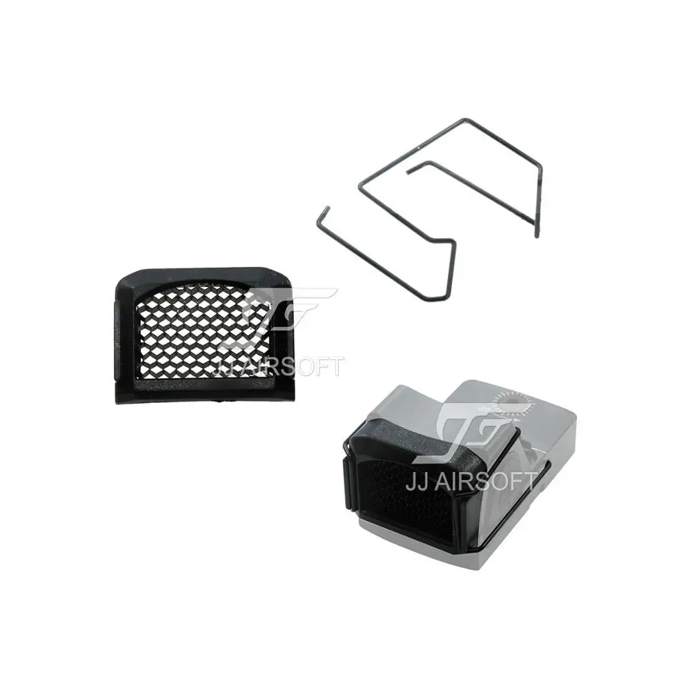 JJ Airsoft Protector Killflash para mira punto rojo réflex negro