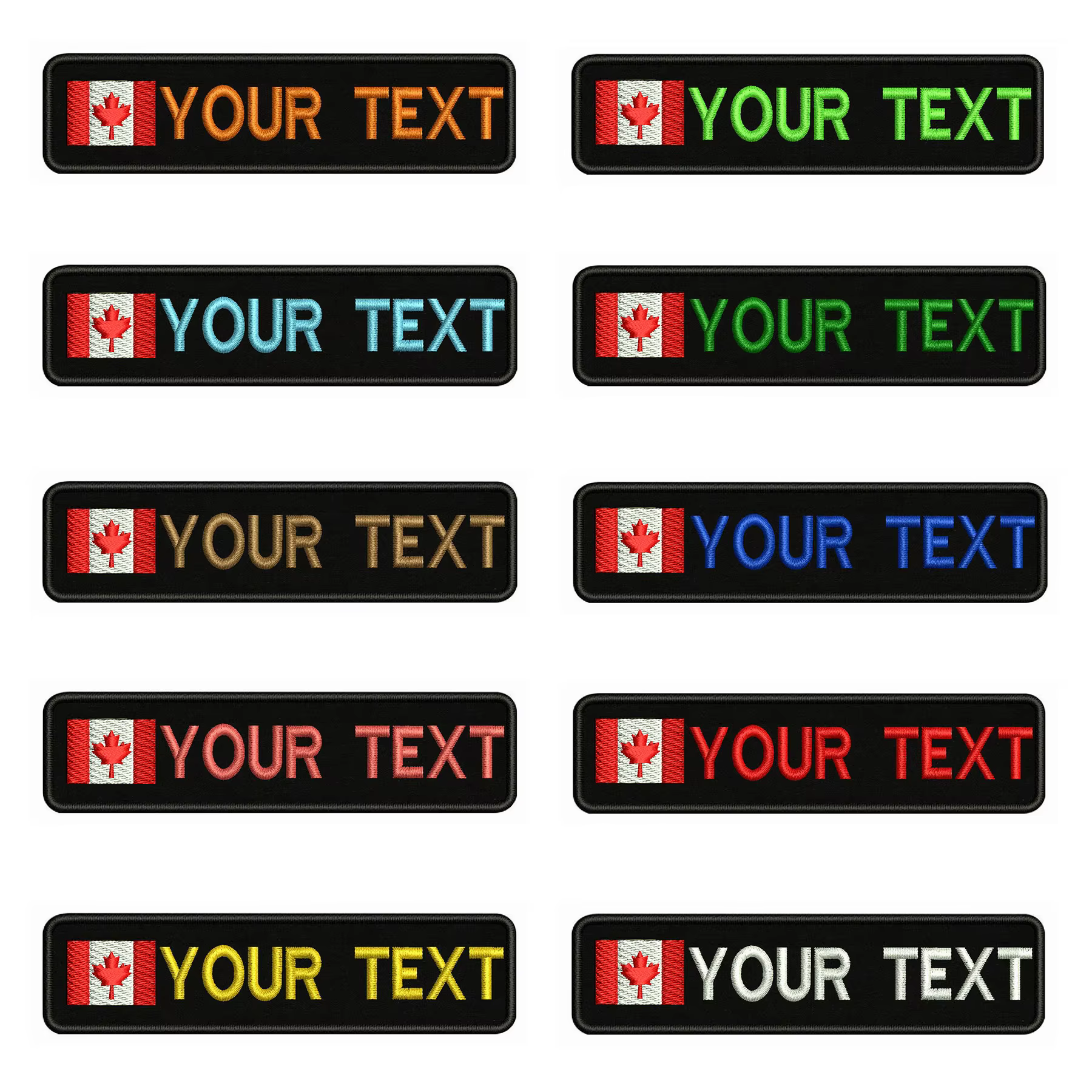 Parche canadiense bordado para coser