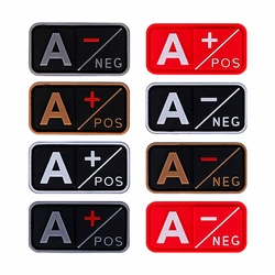 Parche grupo sanguíneo táctico PVC 3D – Insignia sangre