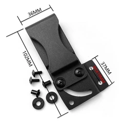 Clip MOLLE vaina Kydex – Montaje cinturón 2.5cm
