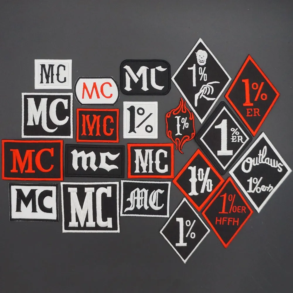 MC parches bordados termoadhesivos para planchar chaleco motero - imagen 3