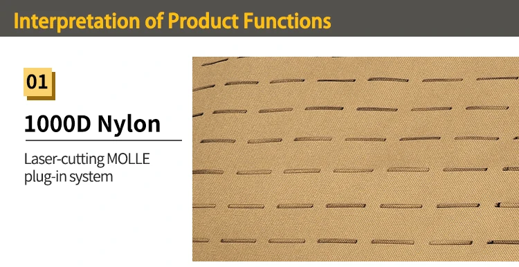 Detalle del sistema de ajuste en hombrera y cintura