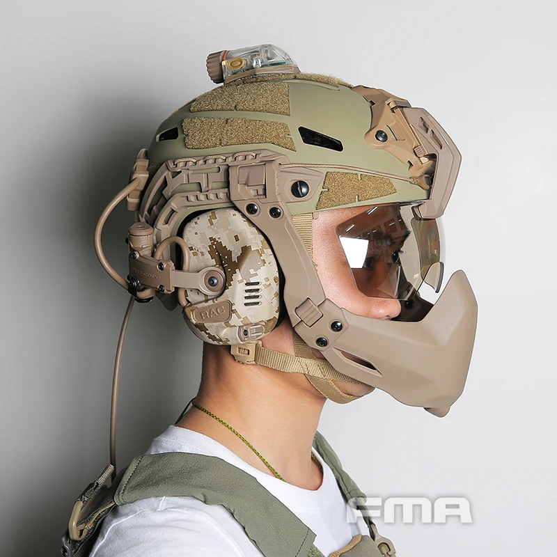 FMA gafas tácticas antivaho claras para casco de lente gruesa - imagen 2