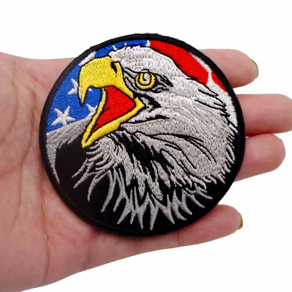 Parche bordado águila americana – Velcro para chaleco táctico - imagen 5