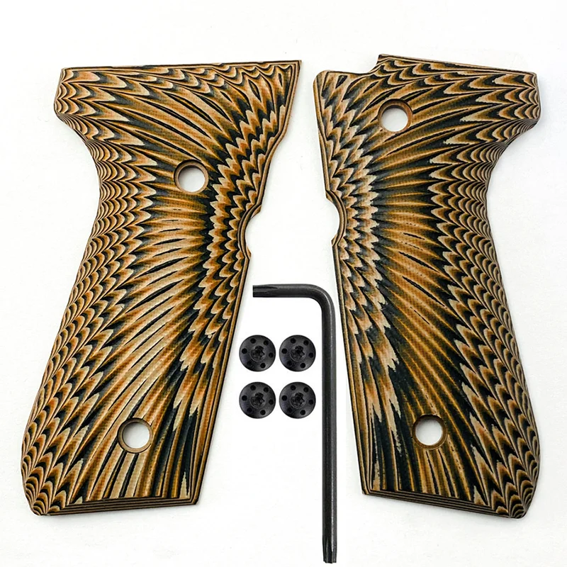 Empuñaduras G10 Beretta 92fs M9 – Tamaño completo textura Sunburst - imagen 4