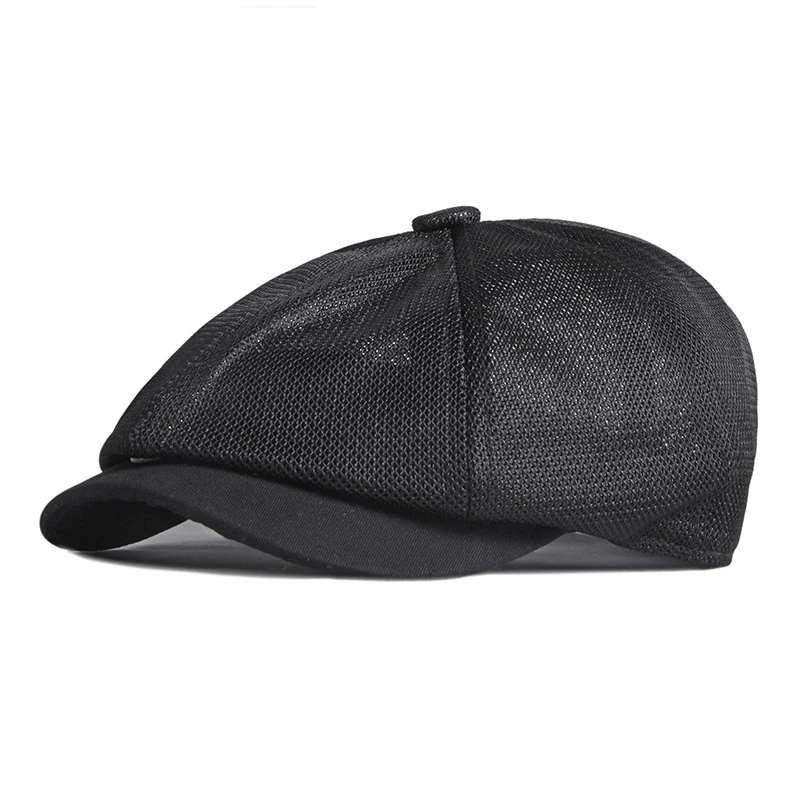 Sombrero octogonal transpirable de malla ligera con visera verano - imagen 3