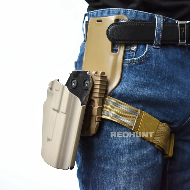 Correa muslo táctica QLS 19/22 – Sistema drop leg bloqueo rápido - imagen 4