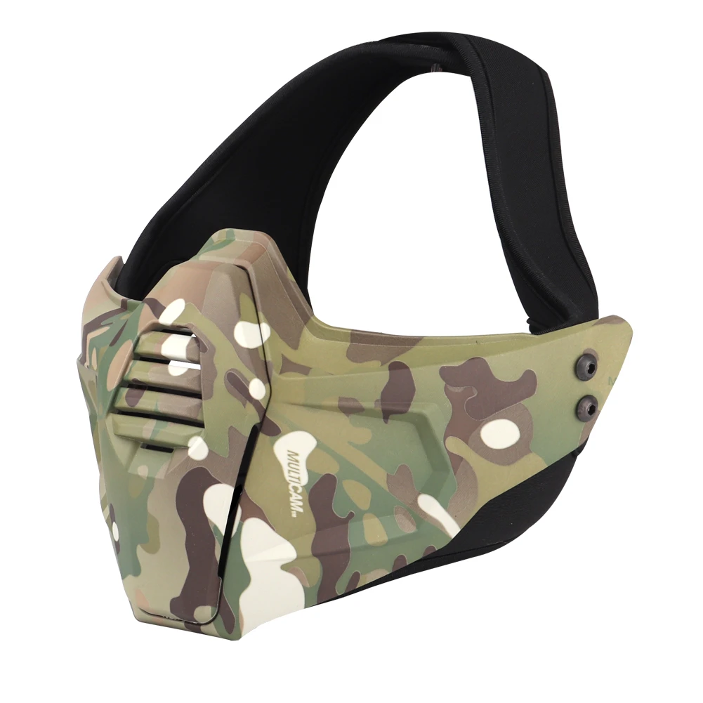 Máscara táctica media cara para Paintball y airsoft con gafas - imagen 4
