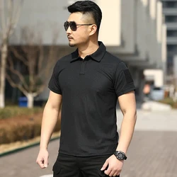 Camiseta táctica transpirable de secado rápido para hombre