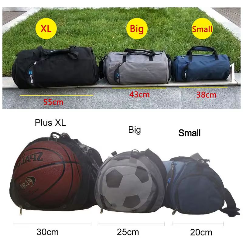 Bolsa entrenamiento gym resistencia – Compartimento ropa mojada y zapatos - imagen 5