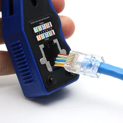 Juego de herramientas de crimpado RJ45 para cables Cat5/5e/6, red LAN