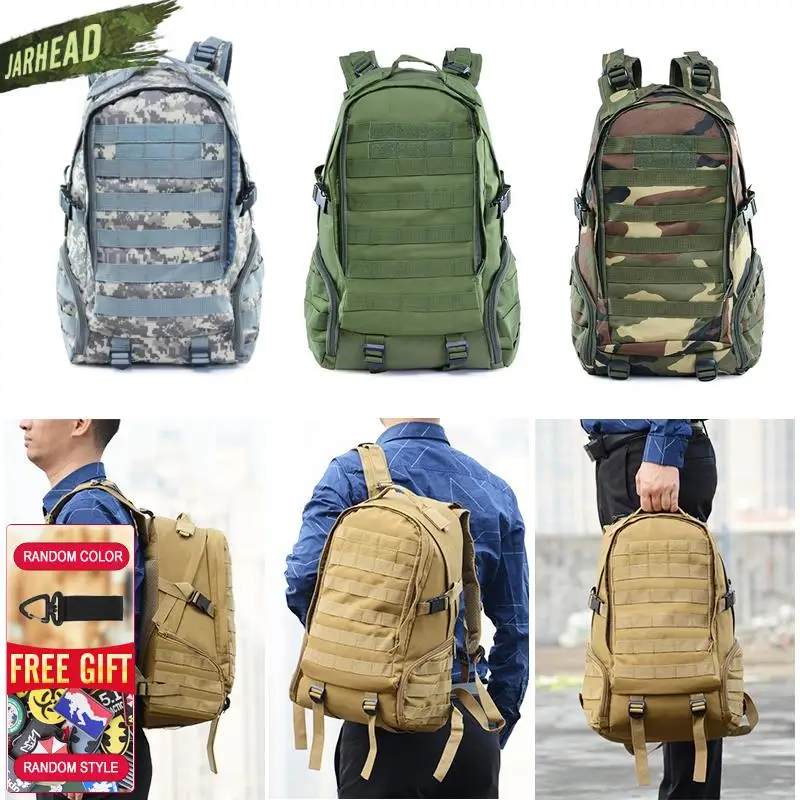 Mochila táctica MOLLE camuflada impermeable para aire libre y trekking - imagen 4