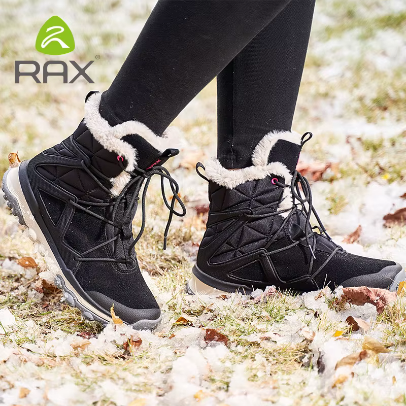 RAX Botas senderismo mujer – Caña media forro polar antideslizante