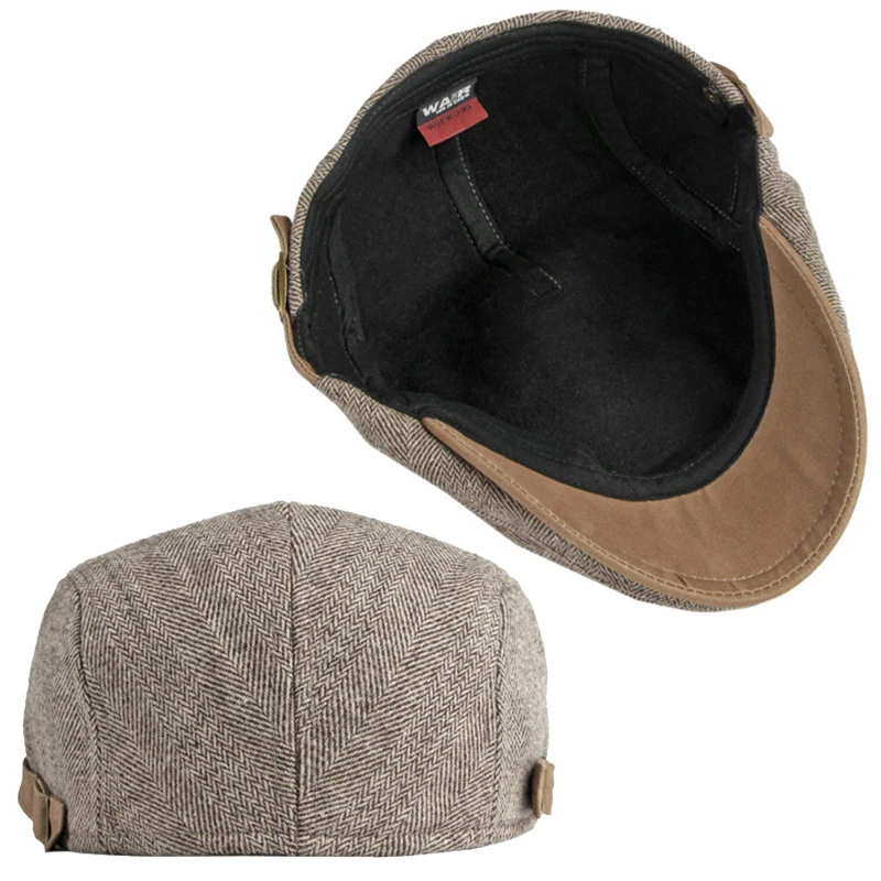Gorra newsboy tweed retro hombre Gatsby, otoño invierno - imagen 4