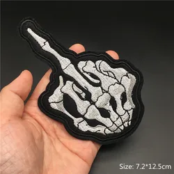Parche calavera bordado táctico motorista – Coser o planchar