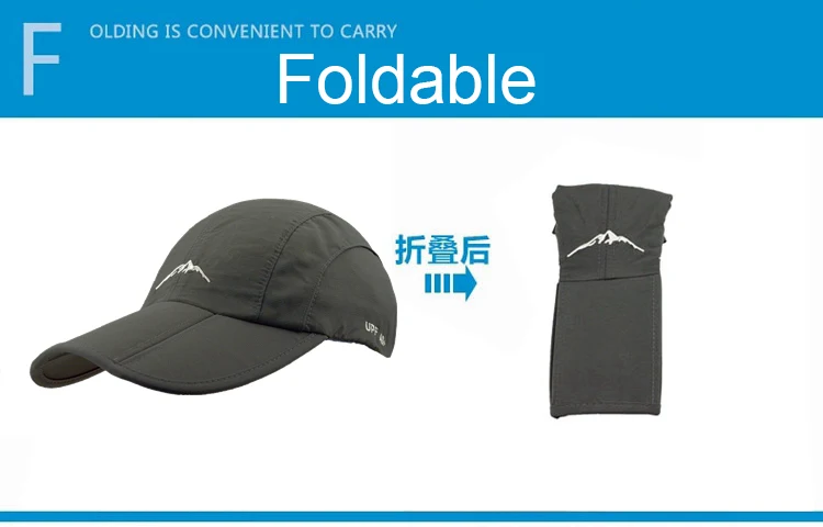 Gorra plegable para transportar con facilidad