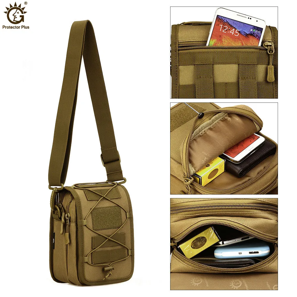 Bolso messenger táctico MOLLE nailon ripstop – Multifunción outdoor