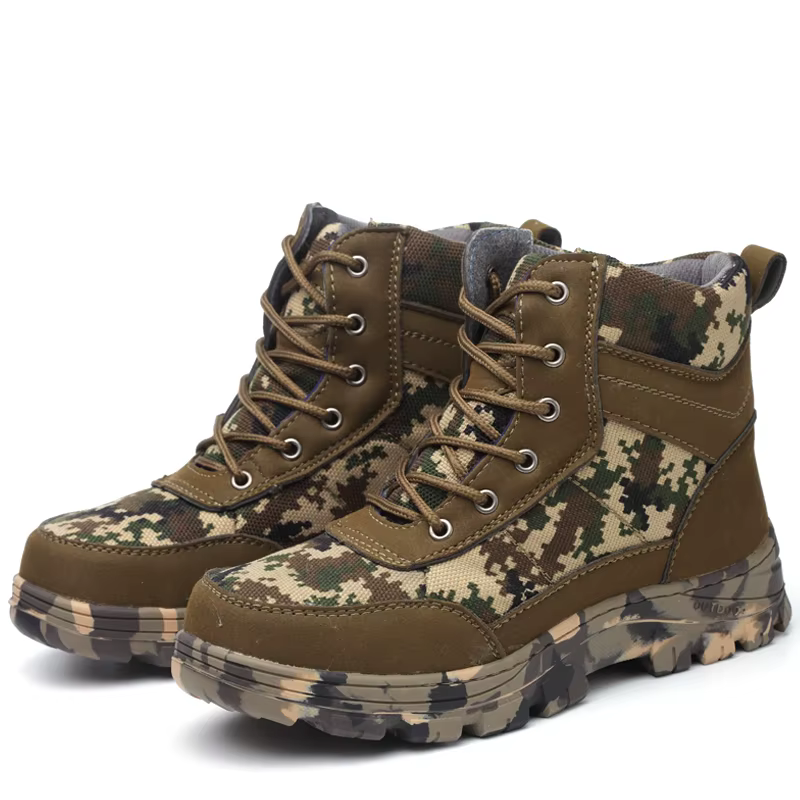 Detalle de diseño de bota de seguridad