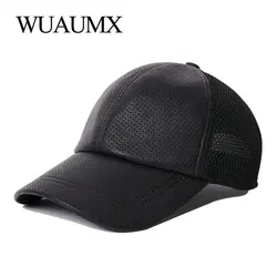 Gorra snapback de cuero auténtico con malla transpirable urbana