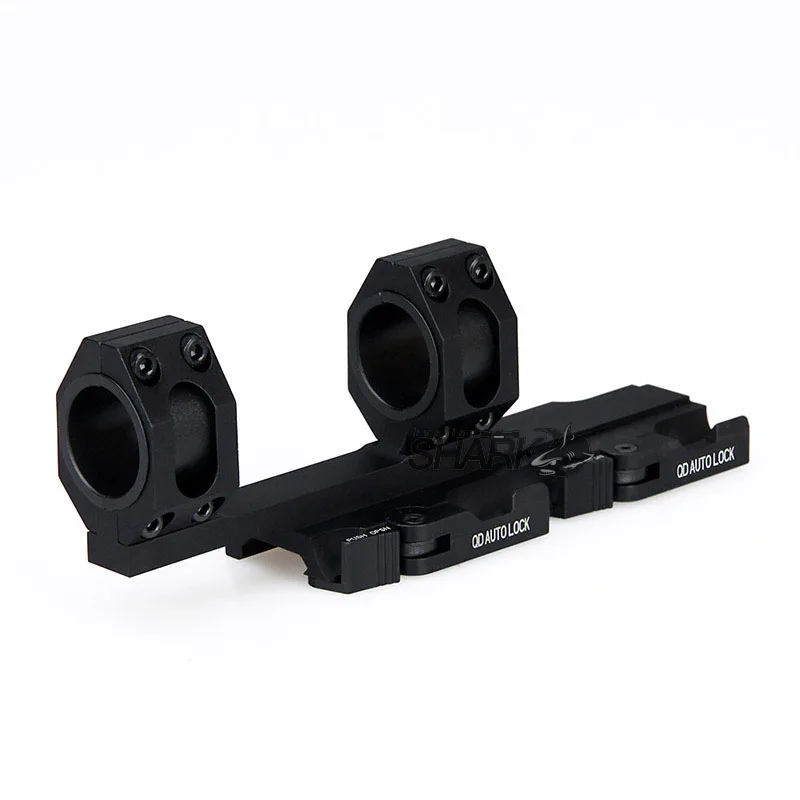 PPT carril Picatinny doble anillo montaje caza en aluminio negro - imagen 5