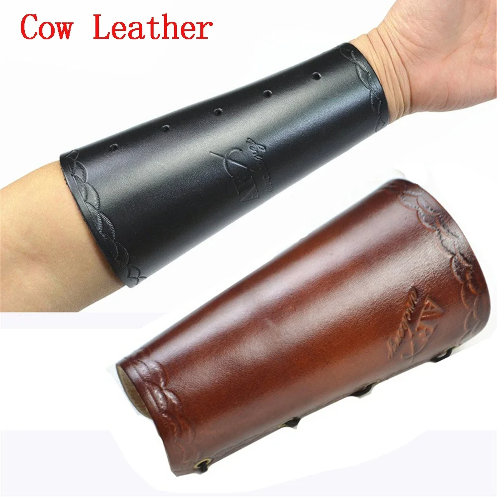 Protector de antebrazo en cuero para arco tradicional - tiro y caza - imagen 4