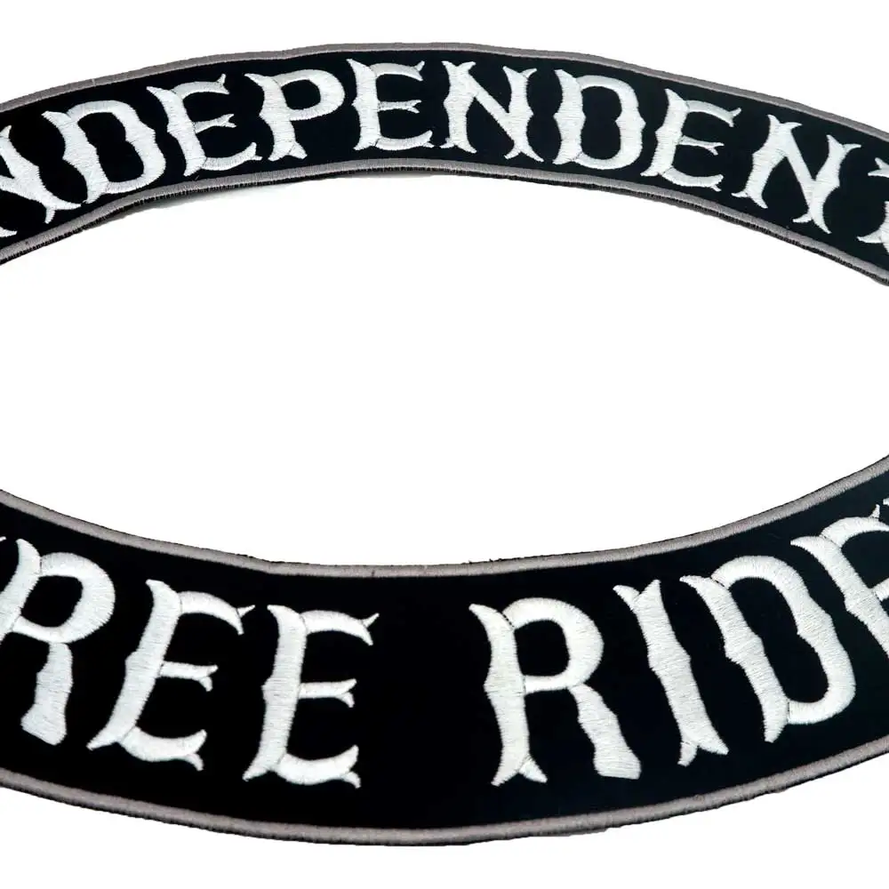 Parche bordado jinete punk independiente para coser en chaqueta - imagen 5