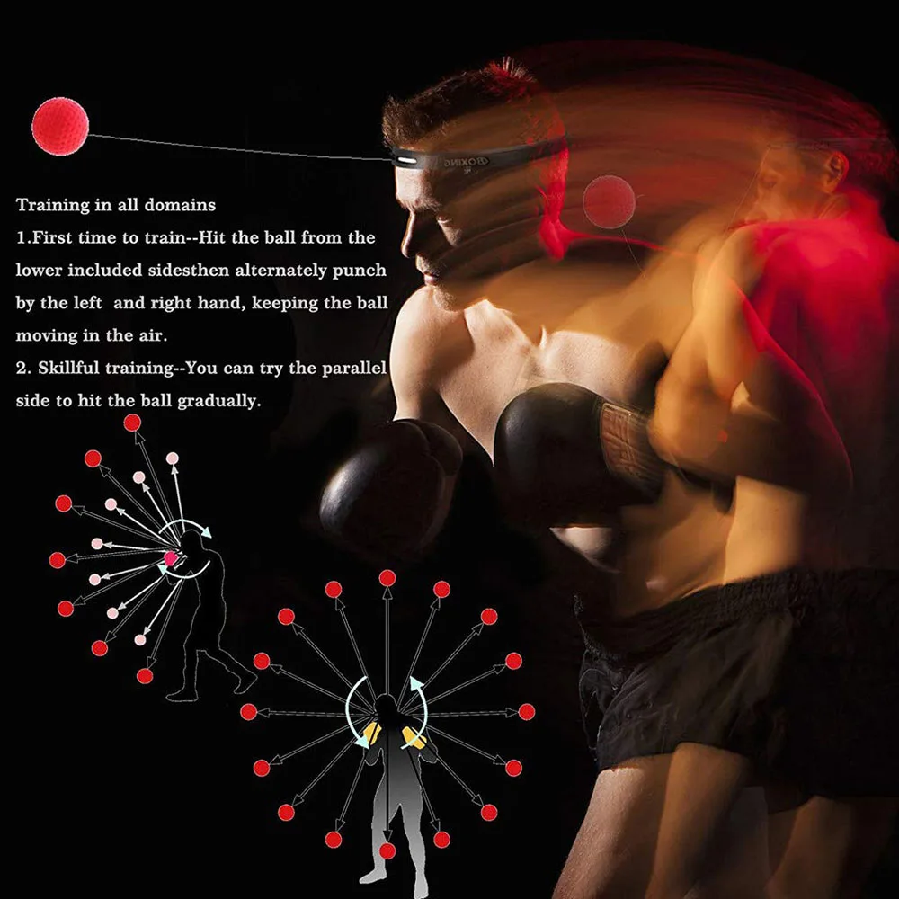 Pelota de boxeo con banda ajustable