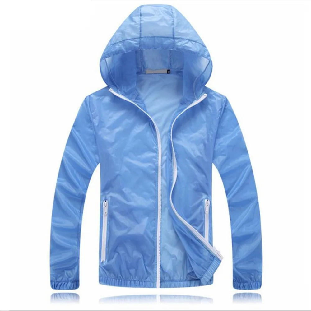 Chaqueta solar ultrafina transpirable con capucha para correr y pesca - imagen 3