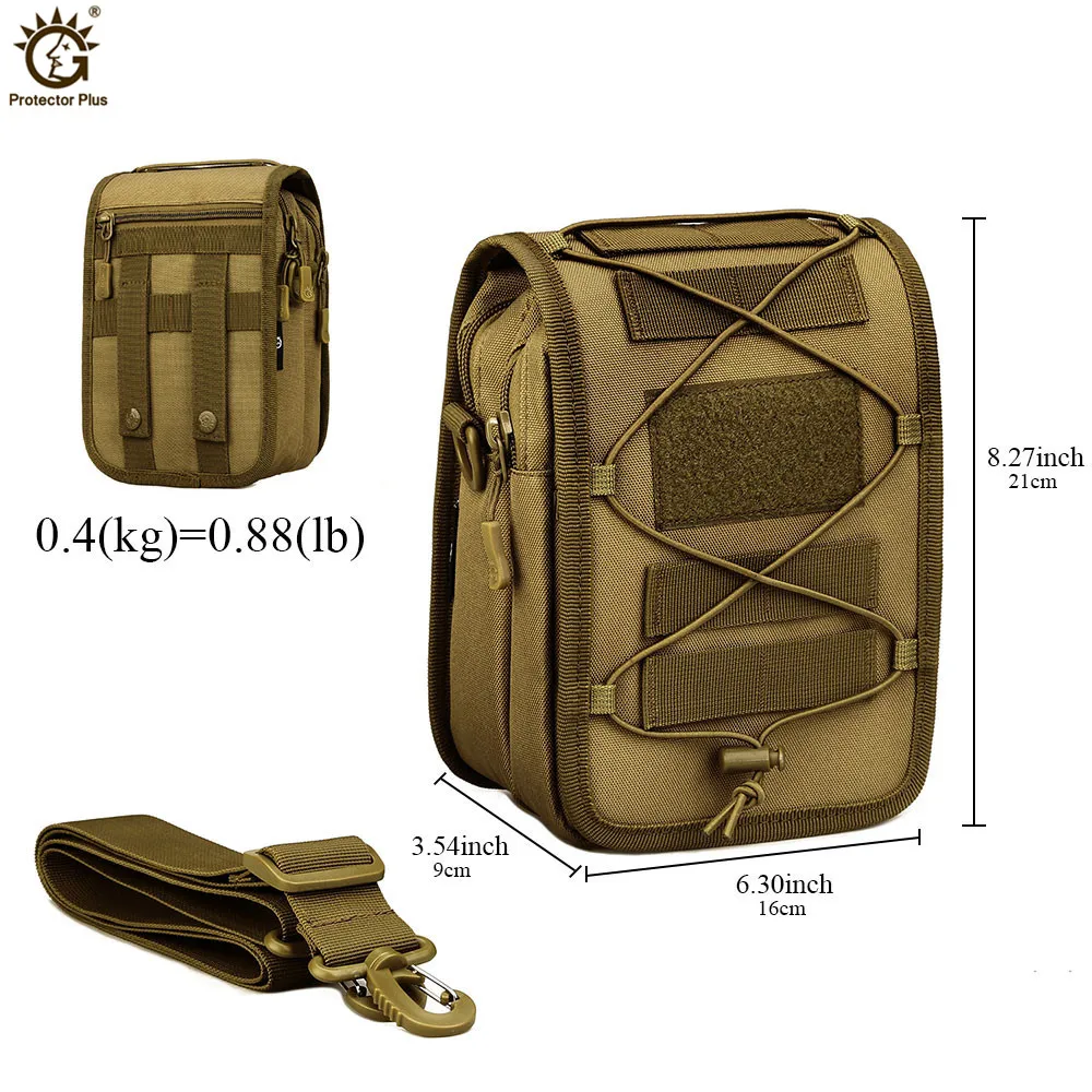 Bolso messenger táctico MOLLE nailon ripstop – Multifunción outdoor - imagen 4