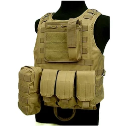 Chaleco táctico Ciras MOLLE portador de placas Airsoft y caza