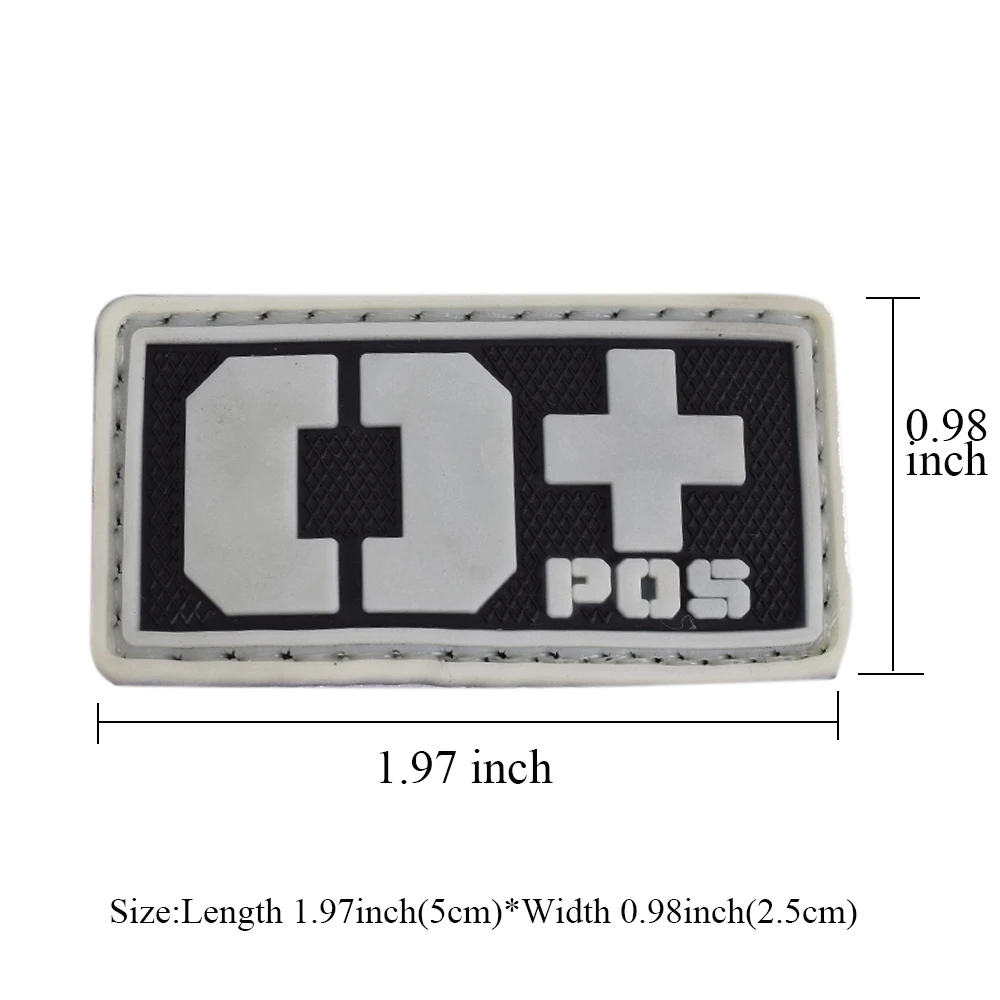 Parche hexagonal tipo sangre en color blanco