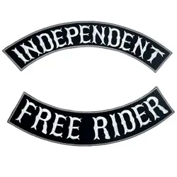 Parche bordado jinete punk independiente para coser en chaqueta
