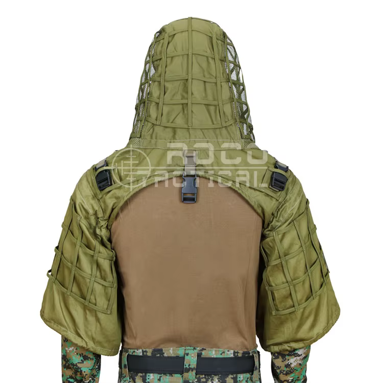 Detalle de capucha Ghillie RipStop