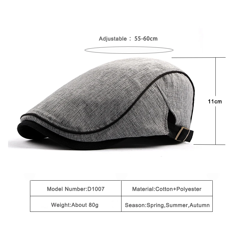 Boina transpirable de verano para hombre con visera solar - imagen 5