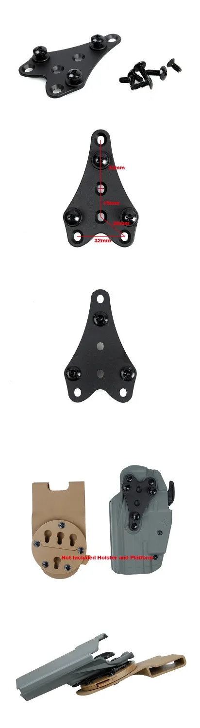 Sistema de montaje GC hebilla liberación rápida de aluminio para funda - imagen 3