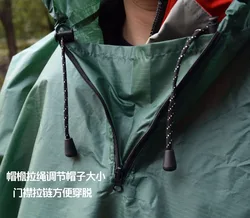 Poncho impermeable ultraligero de silicona para senderismo y pesca