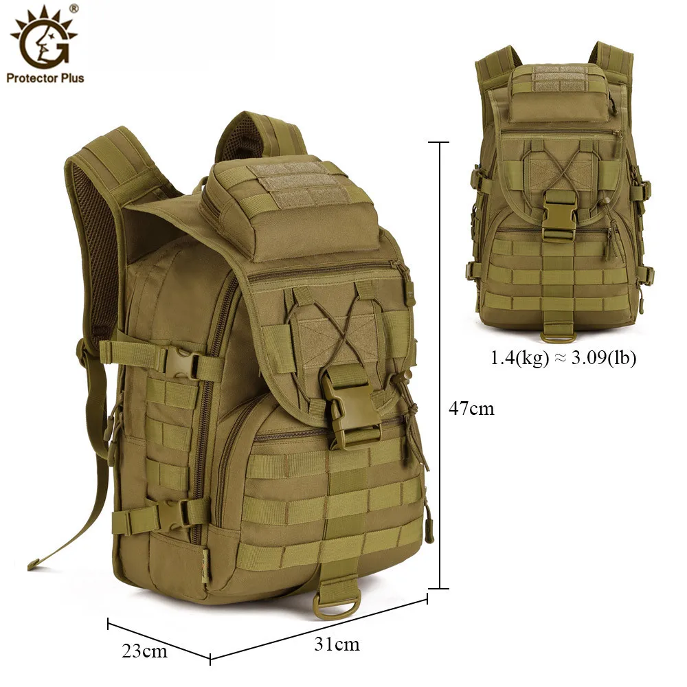 Mochila táctica MOLLE 900D ripstop nylon – Sistema modular - imagen 3