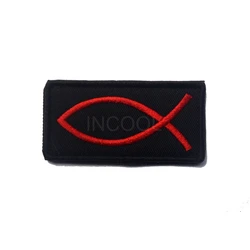 Parche bordado pez Jesús – Para chaqueta o mochila táctica