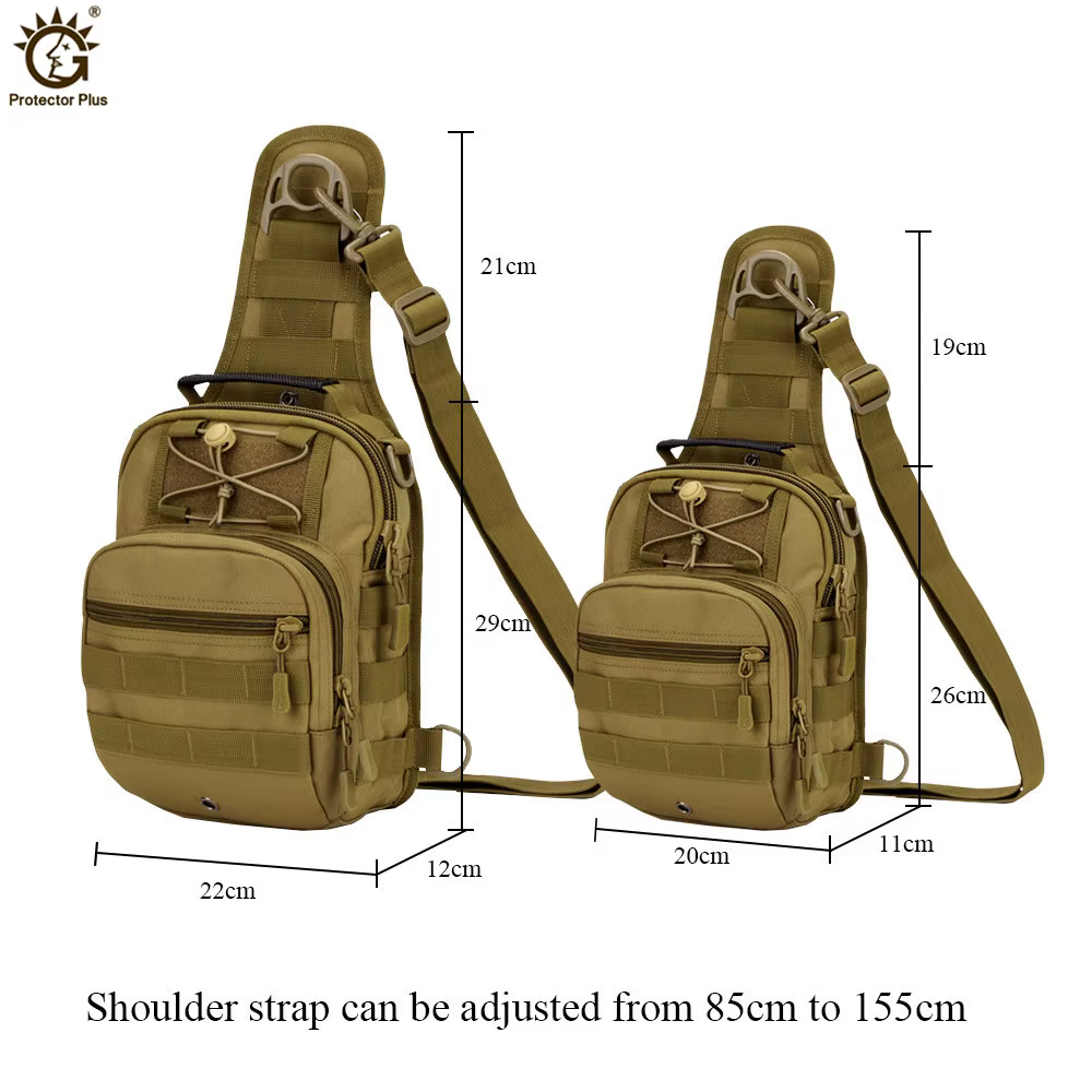 Bolsa pecho táctica MOLLE ripstop modular para chaleco - imagen 2