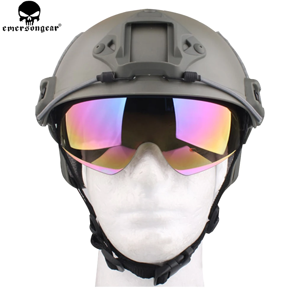 Emersongear Gafas tácticas antivaho para casco a prueba BB