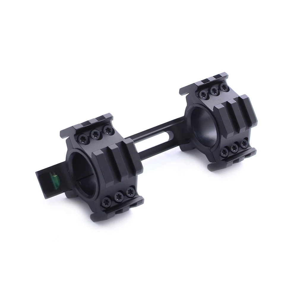Montura visor táctica con burbuja para riel cola de milano 11mm - imagen 2