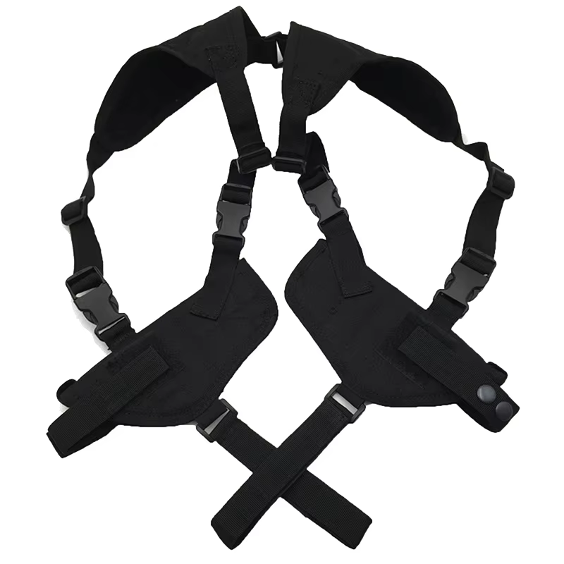 Funda táctica nailon ambidiestra para pistola doble – Caza y tiro - imagen 3