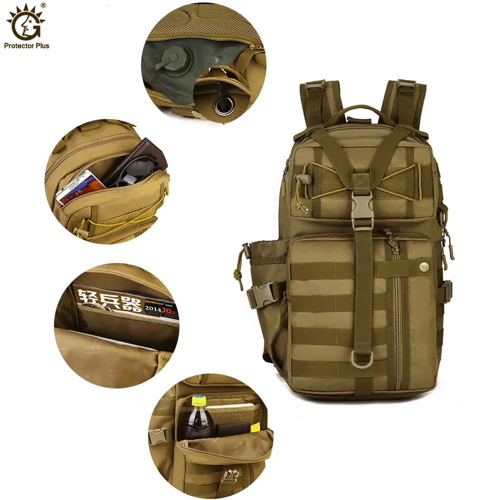 Mochila táctica 30L MOLLE impermeable para senderismo y camping - imagen 4