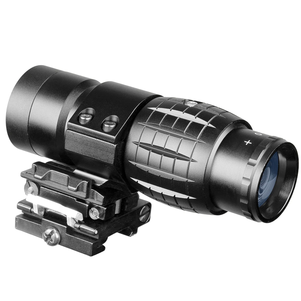 Fire Wolf Mira telescópica táctica 3x con raíl Picatinny para caza - imagen 4