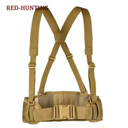 Chaleco táctico MOLLE acolchado con cinturón Airsoft
