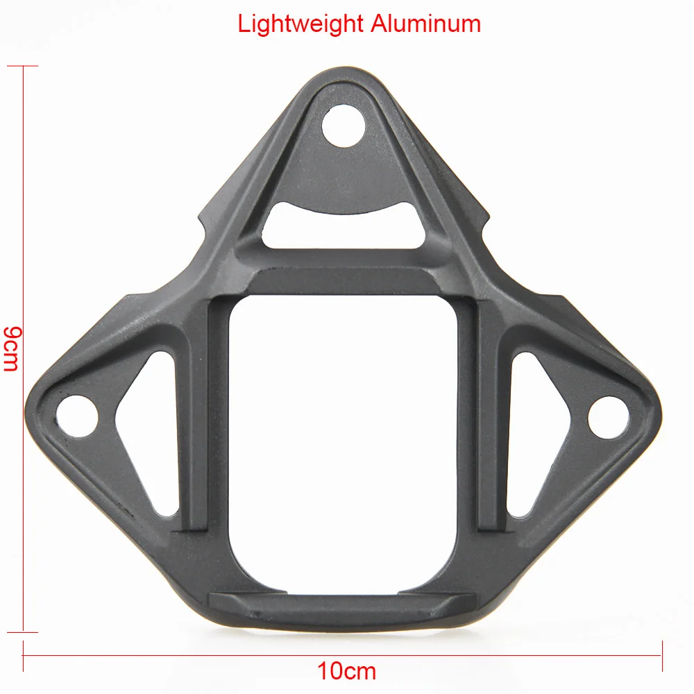 Adaptador para casco táctico de combate PPT de aluminio negro y marrón - imagen 4